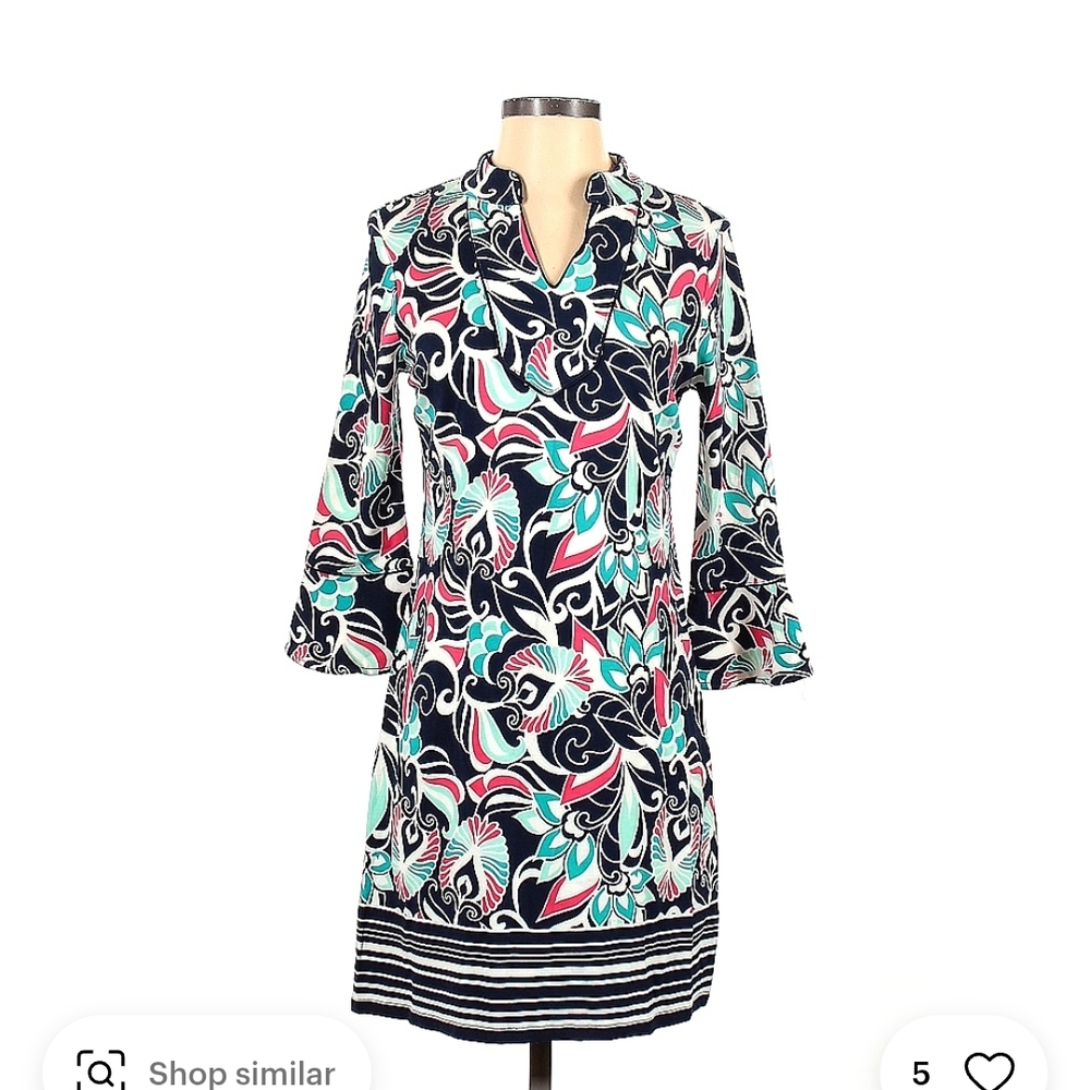 Crown & Ivy Floral Mini Dress - Black, Blue, Pink